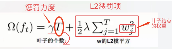 惩 罚 力 度  Q(ft)  叶 子 的 个  L2 惩 罚 项  叶 子 结 点  的 权 重 