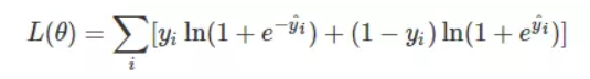 L(O) E [Yi In(l + e¯ji) + (I — yt•) In(l + eût)] 
